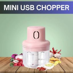 Chopper (Electric Rechargeable Chopper) for Kitchen Vegetable Garlic Onion W374 Electric Vegetable & Fruit Chopper-image-67