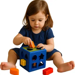 saffron trade shape sorter cube Activity Fun Geometrics Shape Blocks Educational Learning Toys image 2
