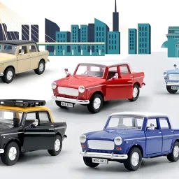 Premier Padmini Car For Kids, Pull Back Action, Door Openable, Durable Quality-image-43