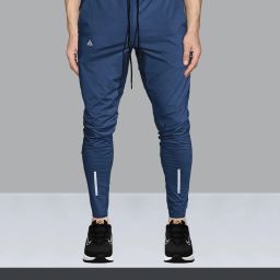 Men Solid Blue Track Pants-image-51