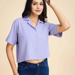 Women Relaxed Fit Fit Solid Party Shirt-image-2