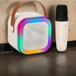 G53_K12Wireless karaoke mic speaker with Bluetooth compatibility and RGB lights Laptop/Desktop Speaker-46