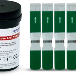 NISCOMED Sure screen Sugar Test | Accurate & Fast Results (Only Strips) | 50 Glucometer Strips-22