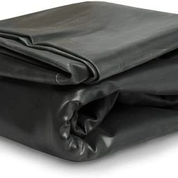 Pond Liner Rubber Heavy Sheet Black (25 ft x 20 ft) Tent - For 700 GSM Fish Pond Liner Garden Pools HDPE M-image-44