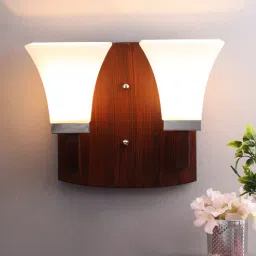 eliante by jainsons lights Glass Wall Mounted Uplight Sconce (Brown)-picture-28