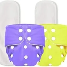 Pack Of 2 Reusable Cloth Diapers Washable, Adjustable Size with Insert Pads-picture-28