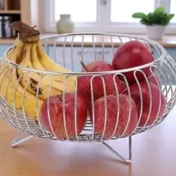 Fruits/Vegetables Kitchen Rack 1 Fruits/Vegetables Basket Steel-image-89