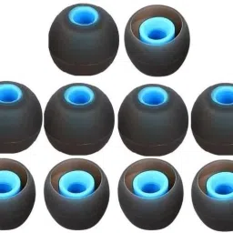BBS PRO Blue black 10 pcs Earbuds Rubber earphone tips replacement headphone cushion In The Ear Headphone Cushion-image-42