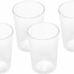 (Pack of 6) 6 Pcs Poly Carbonate Water/Juice Glasses 200ml Glass Set Water/Juice Glass-image-75