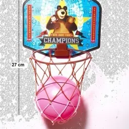 Multicolor Basketball Masha and Bear Champions Ring | Kids Sports Toy | Fun Game Basketball Ring-6