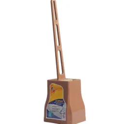 Brown Polypropylene Double Hockey Toiletbrush with Holder by Regalo-picture-12