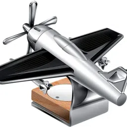 Air Freshener Perfume AEROPLANE GLIDER DESIGN working on Solar Power with 360 Degree Rotation for Car Air Purifier-11