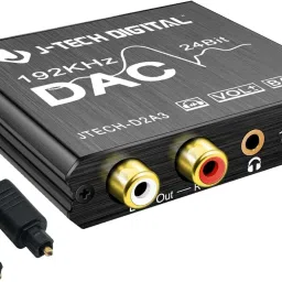 Digital to Analog Audio Converter with Headphone Amplifier 192kHz 24bit Coaxial 100 W AV Power Amplifier-19