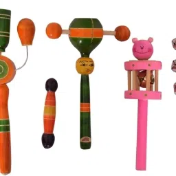 Sound Making Rattle Set For Kids Pack Of 5 Rattle-image-34
