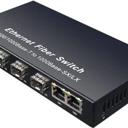 RAMEX Gigabit Ethernet Fiber Switch 4*SFP 2 RJ45 Ports 10/100/1000Mbps 0-120KM 1 Ports 1000 Mbps Network Switch-19