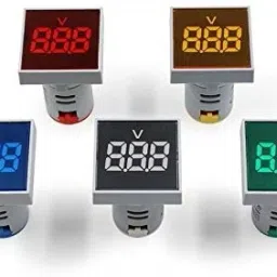 robin teper Volt Metar 0502 Digital,Voltmeter Lights Tester Measuring Range 60-500V AC, 31 mm Square (Yellow) Digital Voltage Tester image 4