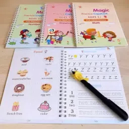 Reusable Sank Magic Kids Copy Book Doodle Book-9