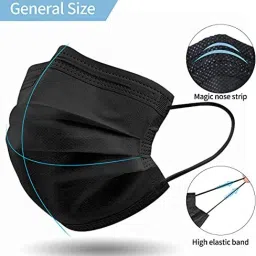 corosafe Mask With Nose Clip 3 Layer Face Mask Surgical Mask With Melt Blown Fabric Layer image 3