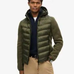 Hooded Knit Storm Hybrid Jacket-image-19
