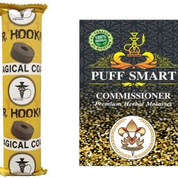 Commissioner with 1 Polo Quick Light Charcoal ( 10 disk) Hookah Charcoals-image-33