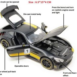 1:32 Scale Die-cast Metal Model GT Pull Back Car for Boys Girls-image-11