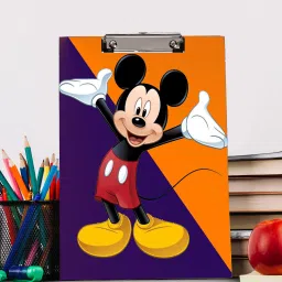 Laughing Mickey Mouse Design Digital Reprint Clip Board Exam Pad (14x9.5 Inches) Premium Quality-1