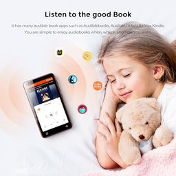160GB MP3 Player with Bluetooth and WiFi, innioasis Music Player with Spotify,Pandora,Amazon Music,4" Touch Screen Android MP4 MP3 Player for Kids with Libby,Audible,Spotify Kids (Black+Red) image 3