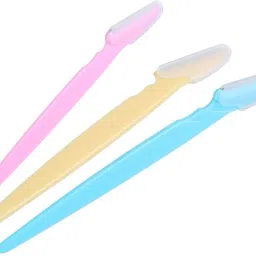 (Set of 3 Pcs ) Eyebrow,Neck,Face,Upper Lips As Well As Unnecessary Hair Removal Elsewhere Shaping Trimmer Shaper Shaver Tools Disposable Razor, Men & Women-17