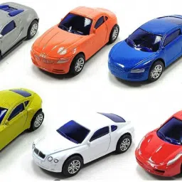 Unbreakable Die-Cast Aloy Cars Toy Set for Kids - Set of 6, Multicolour-22