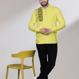 Men Printed Cotton Blend Straight Kurta-image-79