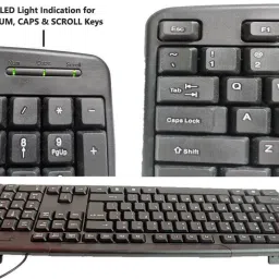 ANJO Wired Keyboard & Mouse-Pad-USB Hub 3.0-Cleaner-2 in 1 OTG Type C & Micro Combo Set image 2