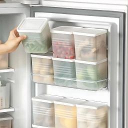 Plastic 6PCS 1100 ML FRIDGE GORCERY COOKIE SNACK CHOCKLATE MASALA STORAGE Storage Basket-image-3