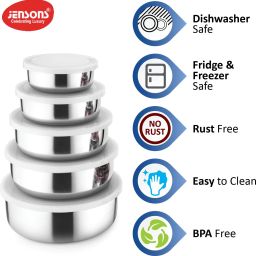 jensons Steel Utility Container - 1150 ml, 850 ml, 600 ml, 350 ml, 200 ml image 2