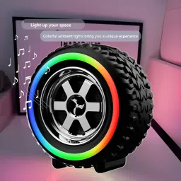 Clairbell Bluetooth Speaker Tyre Speakers with 5Hr Battery Life & Mic Work with iOSA69 10 W Bluetooth Laptop/Desktop Speaker image 4