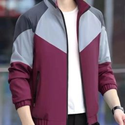 Men Colorblock Casual Jacket-image-70