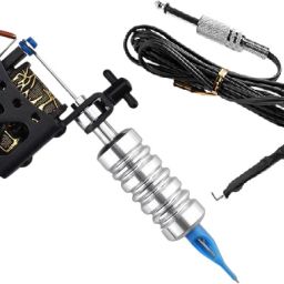 Complete Tattoo Kit Professional Tattoo Machine Alloy Supplies With clip cord Permanent Tattoo Kit-6