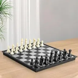 10"x10" Magnetic Folding Chess Set: Ultra-Compact & Portable Game for On-the-Go 3 cm Chess Board-42