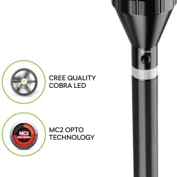 mr.light 2Kms Long Range, 5000mAh Li-Ion Rechargeable LED Aluminium Torchlight|MRRX30IN Torch image 2
