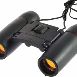MOOLTEN Portable 30x60 Folding Day Night vision Zoom Binoculars Binoculars (15 mm, Black) Binoculars-image-59