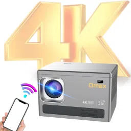 Omex 4K Decoding Android Wifi6 BT 5.1 Short Throw 6D Keystone Dolby Dual Wi-Fi (15 lm) Portable Projector-34