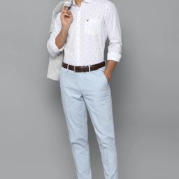 Men Slim Fit Printed Spread Collar Casual Shirt-image-2