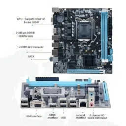 powerx PMB - H81 LGA 1150Socket Mini-ATX Intel H81 Express Chipset DDR3 Motherboard for Desktop image 2