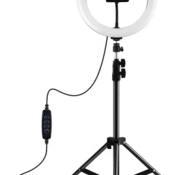 Wrapo 10inch Dimmable 3 Modes LED Bulb Selfie Ring Light Metal Tripod Phone Clip Photo Stand For Live Portrait Flashlight Makeup Photography Tripod-image-26