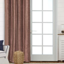 274 cm (9 ft) Velvet, Satin Blackout Long Door Curtain Single Curtain-image-71