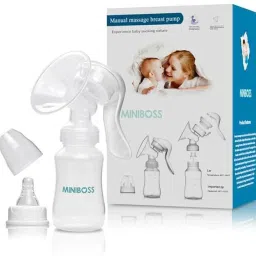Soft Silicone Leak-Proof Manual Breast Pump for Women-150ml White Bottle- Manual-image-64