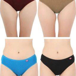 Pack of 4 Women Hipster Multicolor Panty-image-66