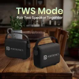 Portronics Resonate 2 14W Bluetooth Speaker With Wireless Karaoke Mic, LED Projection Light 14 W Bluetooth Speaker image 3