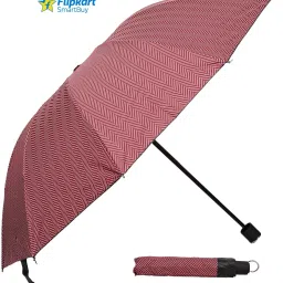 flipkart smartbuy 3 Fold Printed Rain Sun & UV Rays Protective Double Coated Manual Open Umbrella image 2