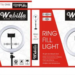 Webilla 10 Inch Ring Light With Tripod Stand In 3 Modes Adjustable Light Dimmable Light For smartphone With Phone Holder For Youtube Tik tok Video Live Photo Studio make up Ring Flash image 5