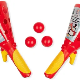 Toy Mall lick & Catch Plastic Twin Ball Indoor & Outdoor Game Red-19